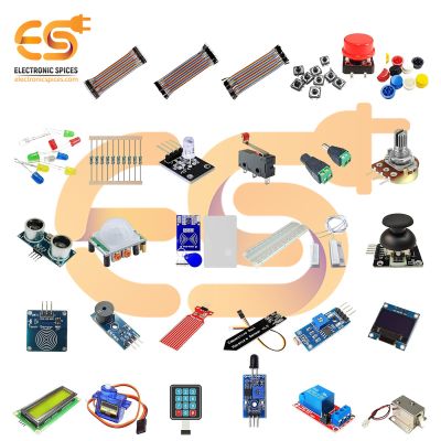 Combo of 30 Types DIY Sensor Kit for Arduino (184 Items)